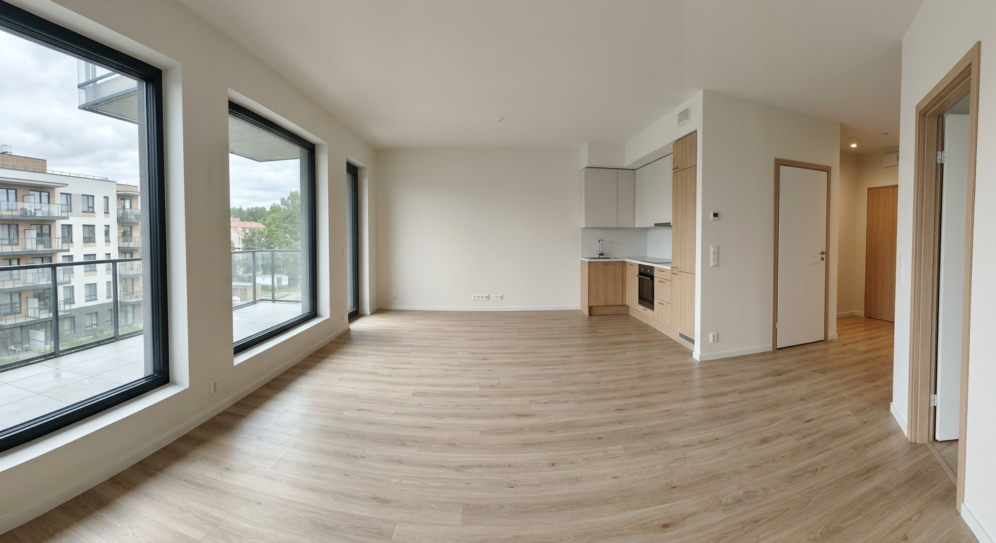 Чистовая отделка квартиры от застройщика, 78 м²